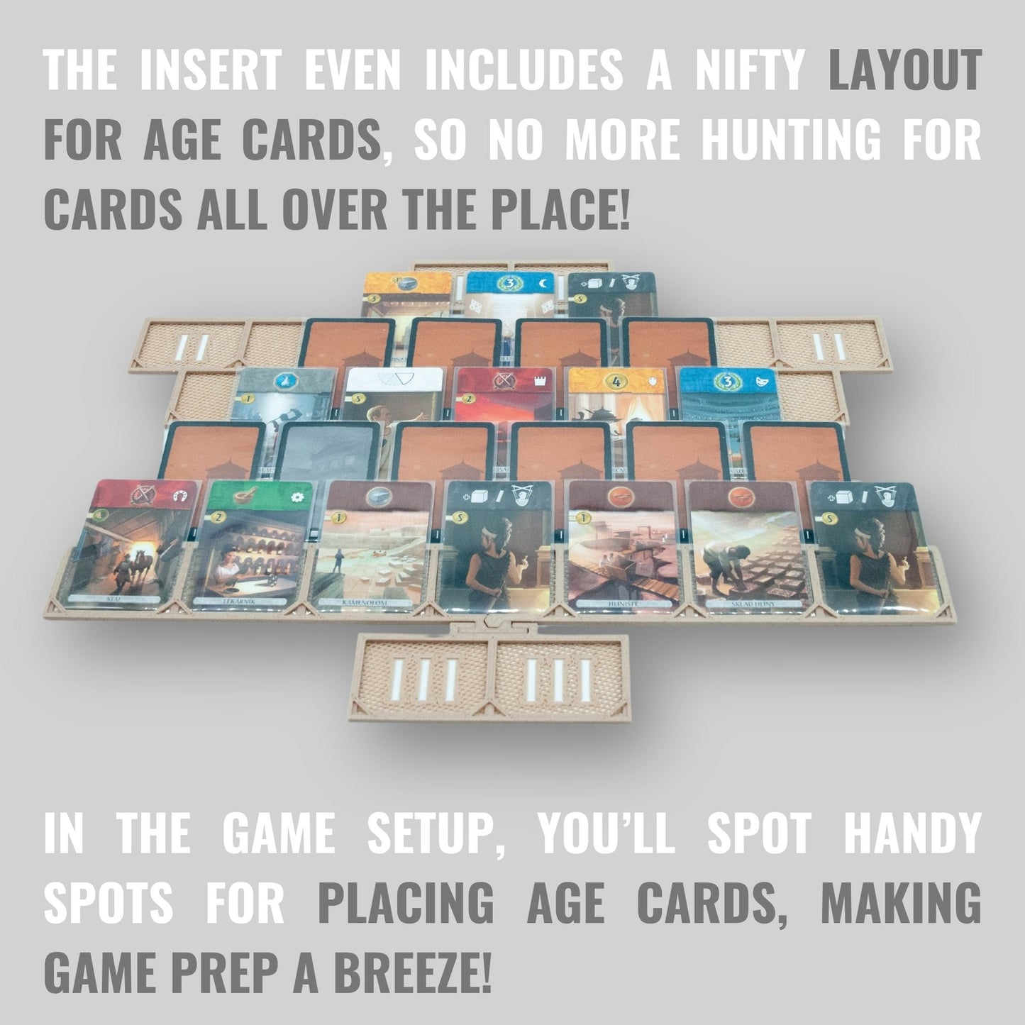 7 Wonders Duel - board game insert