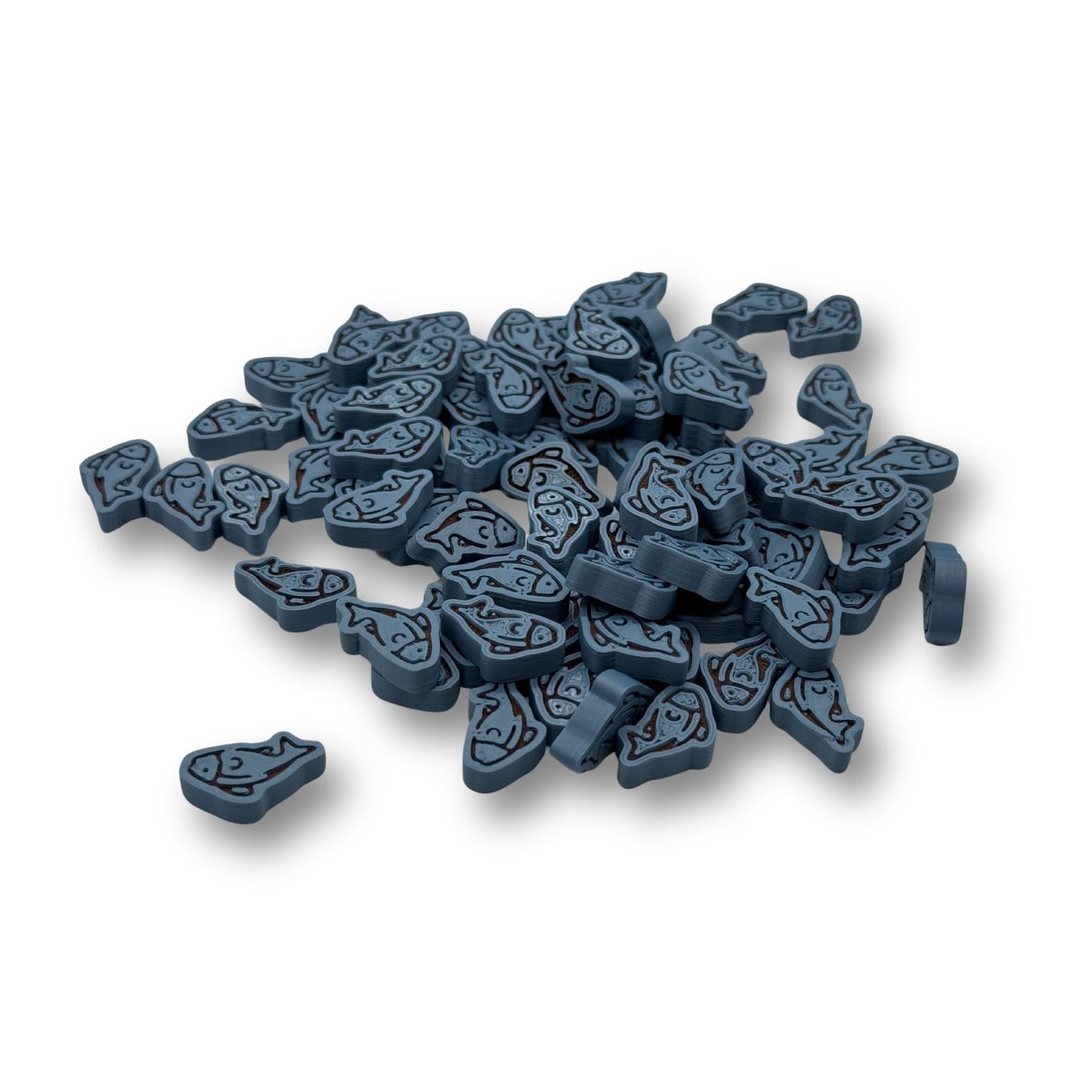 Fish - Upgraded tokens for board games - 20 pcs