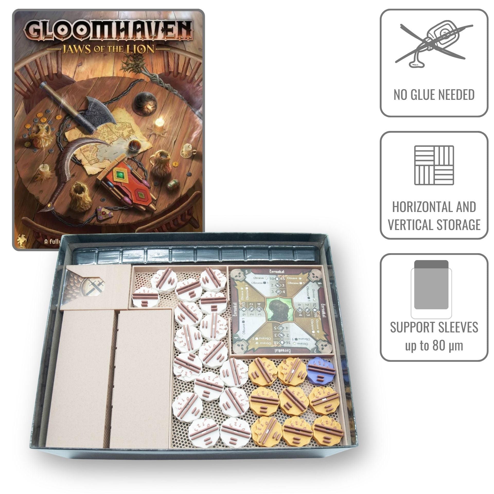 Gloomhaven board game insert | 3D Printed | WOODNEQ Gloomhaven board game insert | 3D Printed | WOODNEQ