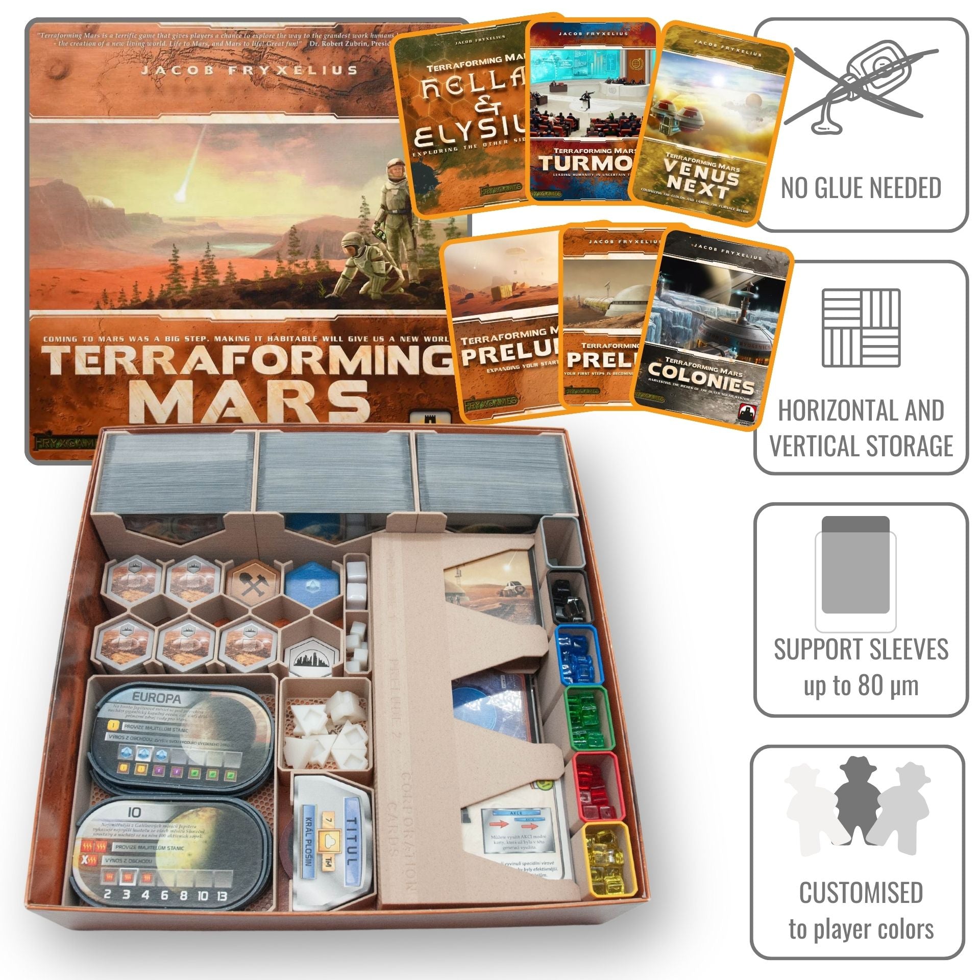 Terraforming Mars – Set 3D Full (Neuf, Extension / Accessoires)