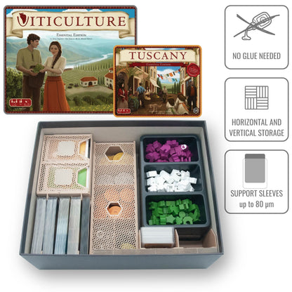 Viticulture Essential Edition board game insert | 3D Printed