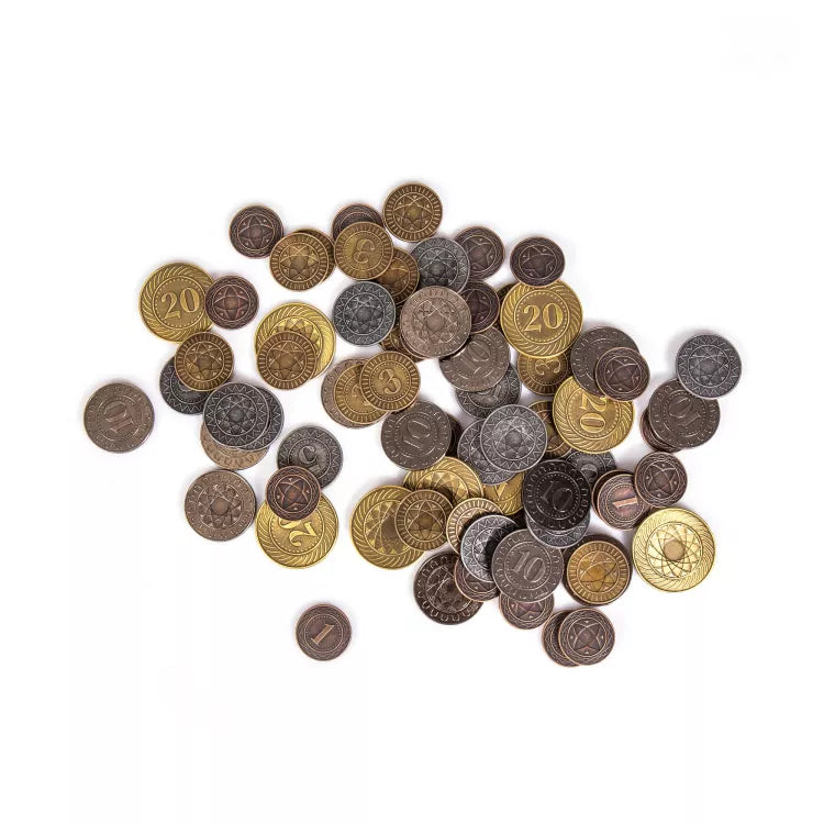 Universal coins for board game - 80 pcs