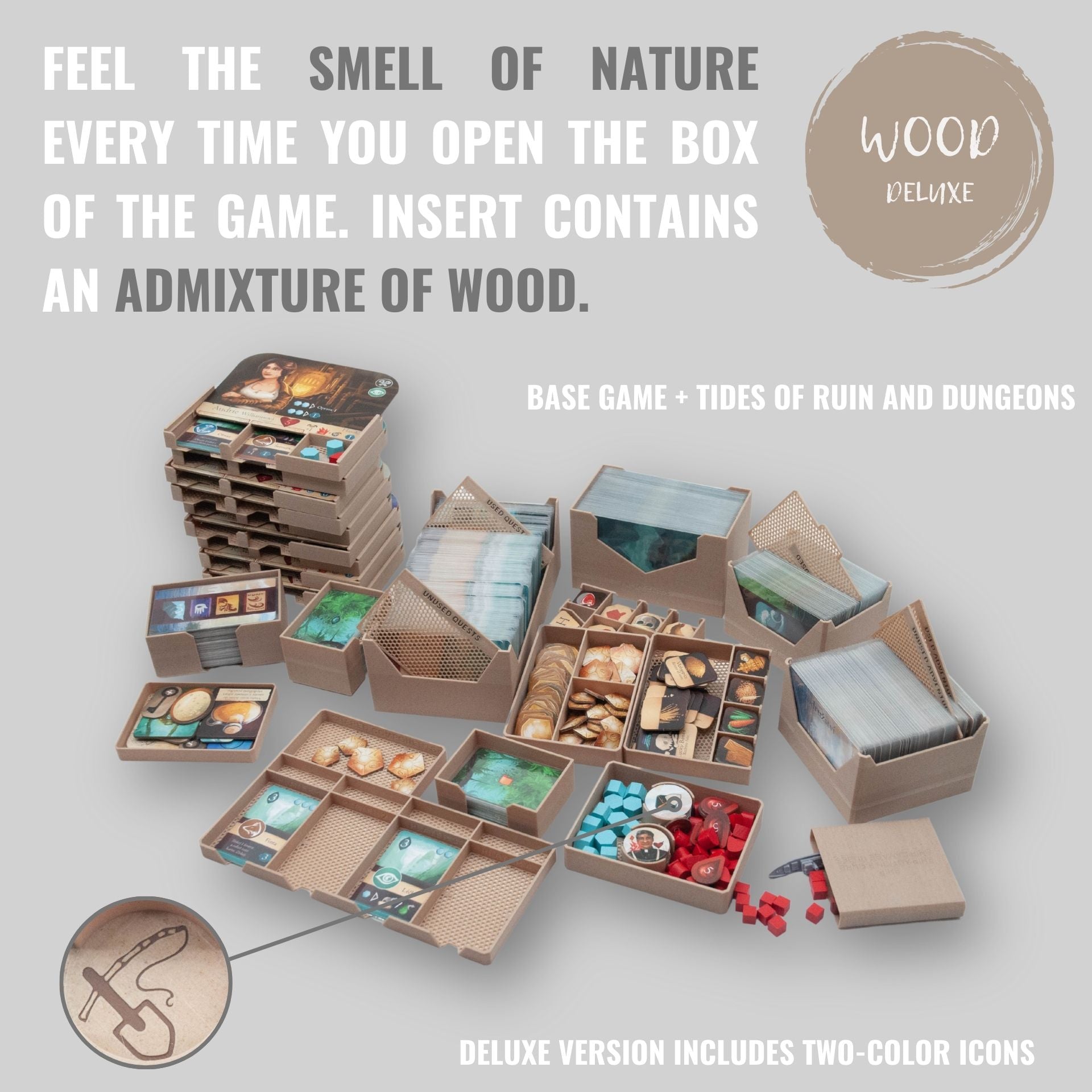 Sleeping Gods Board Game Insert | 3D Printed | WOODNEQ