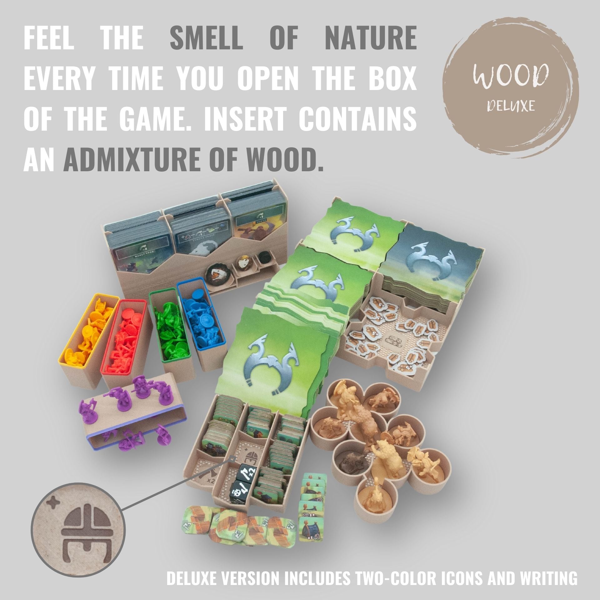 Northgard: Uncharted Lands board game insert | 3D Printed | WOODNEQ