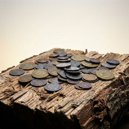 Universal coins for board game - 80 pcs