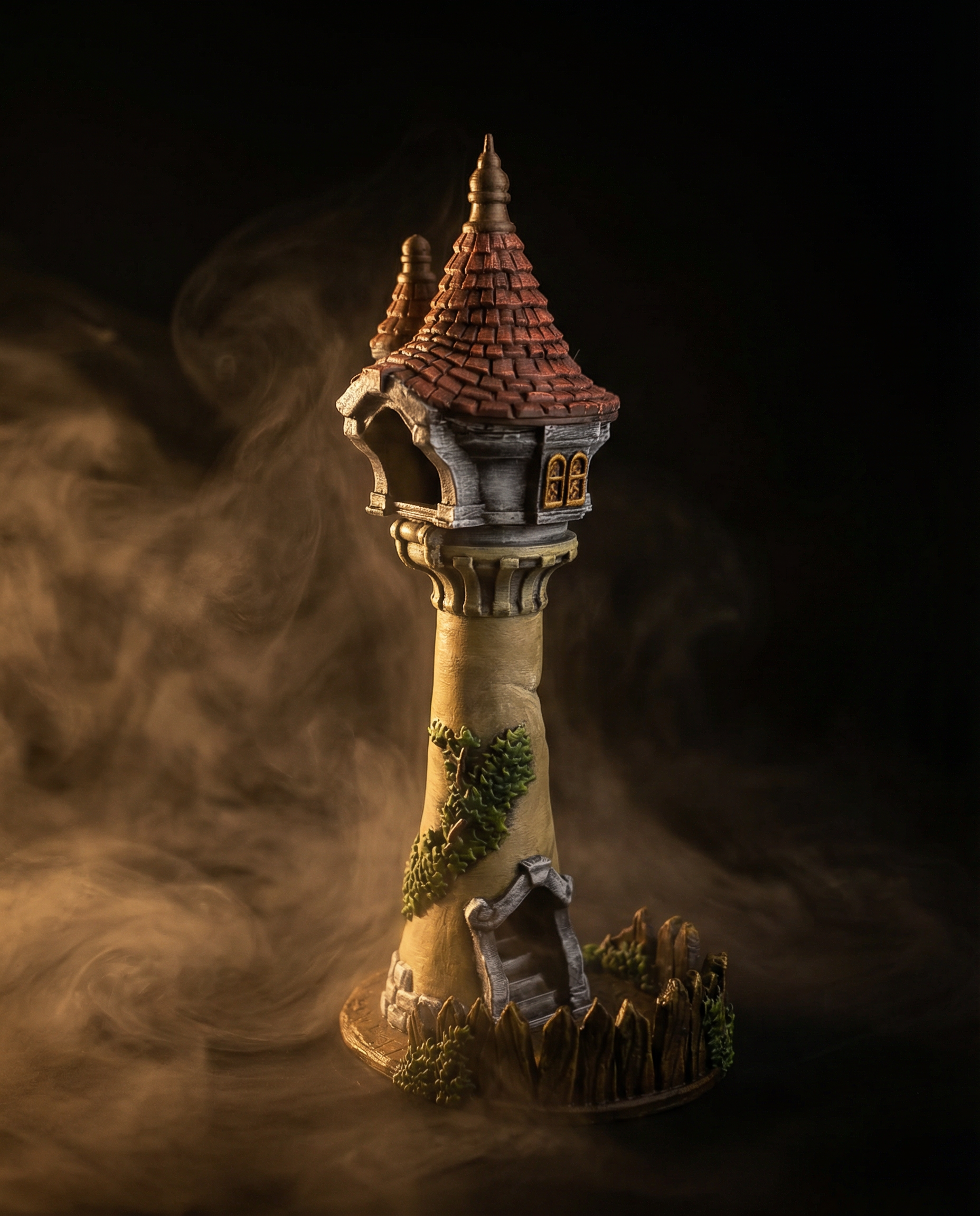 Rapunzel's - dice tower | Hand Painted | WOODNEQ