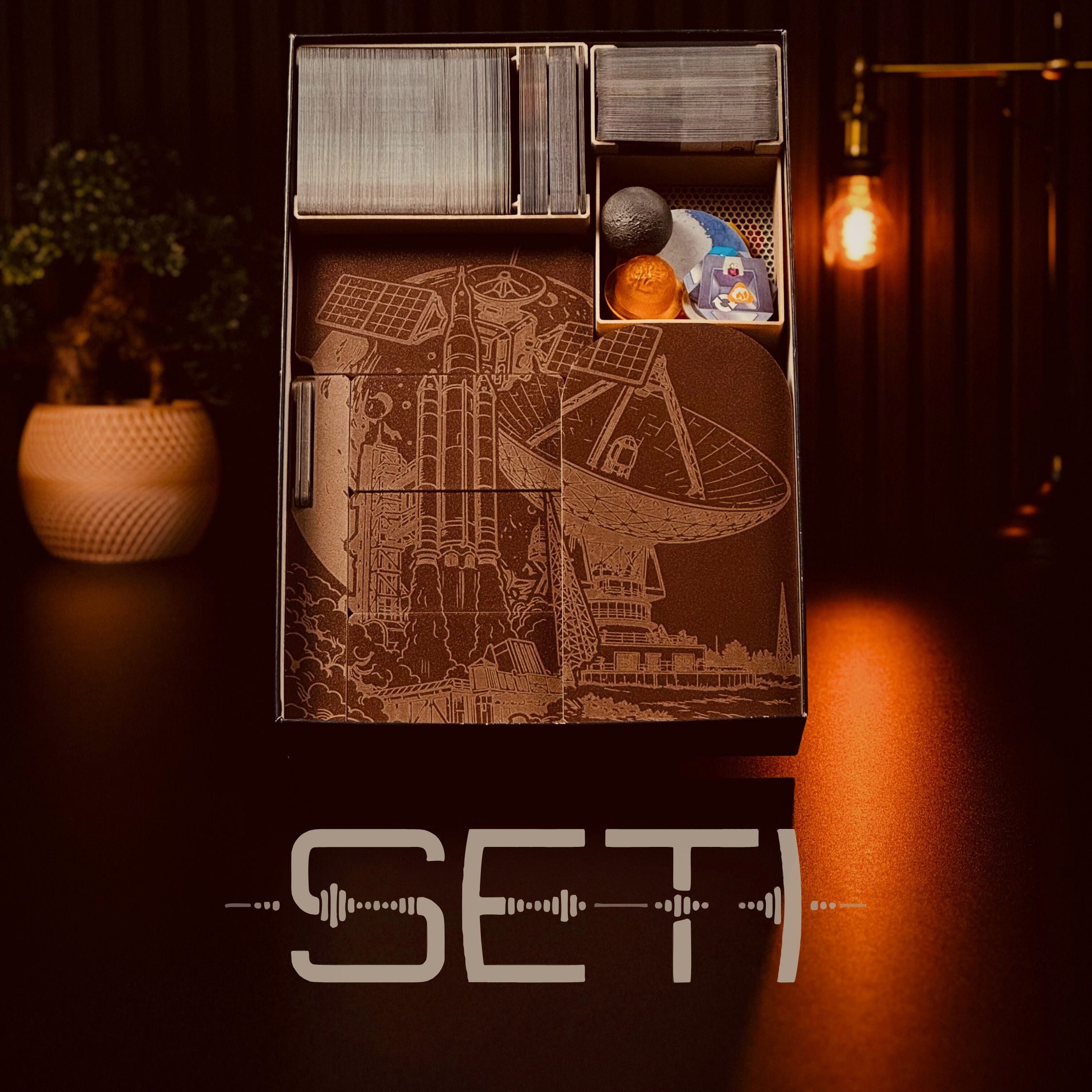 SETI board game insert | 3D Printed | WOODNEQ