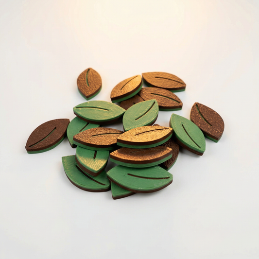 Tea Leaf Tokens – Premium Board Game Upgrade (20pcs)